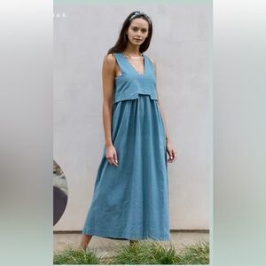 ‘Zanzibar in Sky’ Mirth Maxi Dress Blue Medium